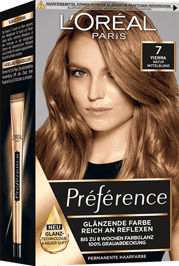 Blondehaare Vienna Naturmittelblond 7 Preference Packshot